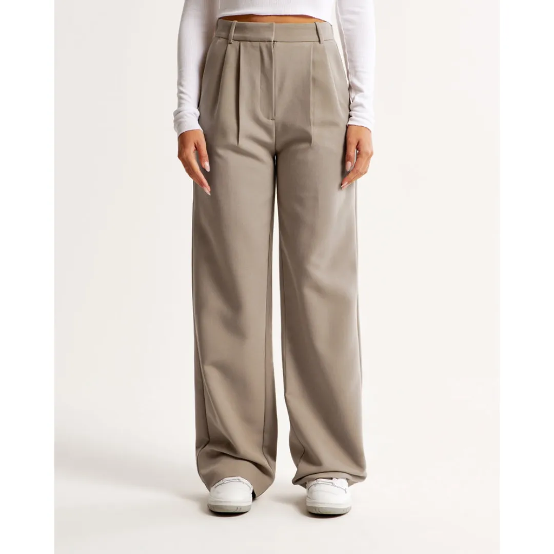 Women's High Waist Wide Leg Trousers | Comfortable