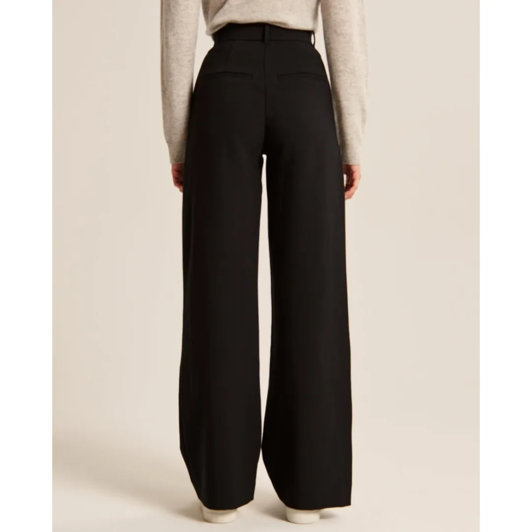Women's High Waist Wide Leg Trousers | Comfortable