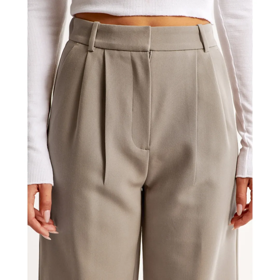 Women's High Waist Wide Leg Trousers | Comfortable