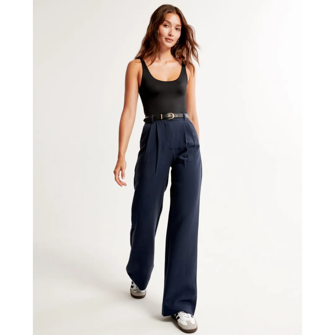 Women's High Waist Wide Leg Trousers | Comfortable
