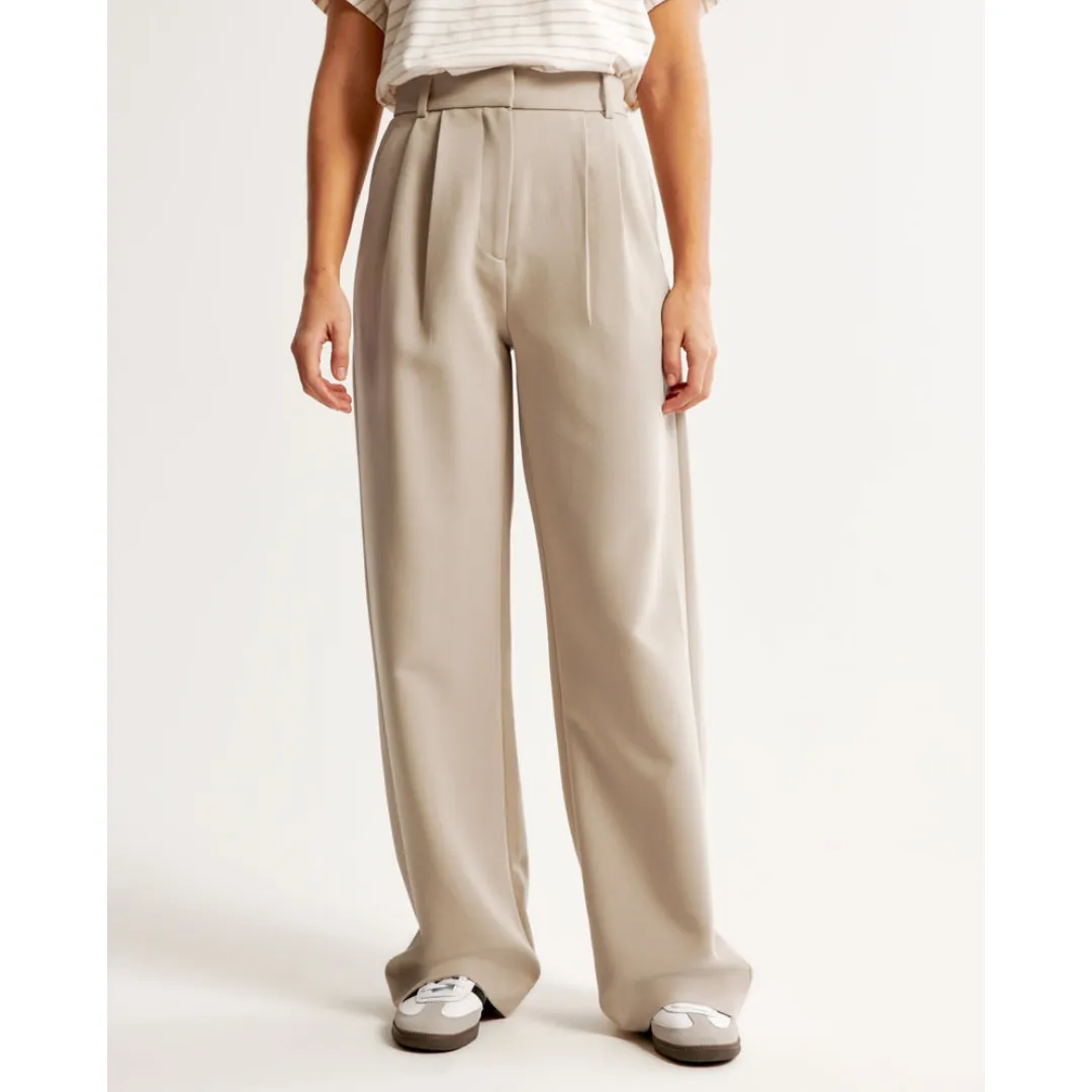 Women's High Waist Wide Leg Trousers | Comfortable
