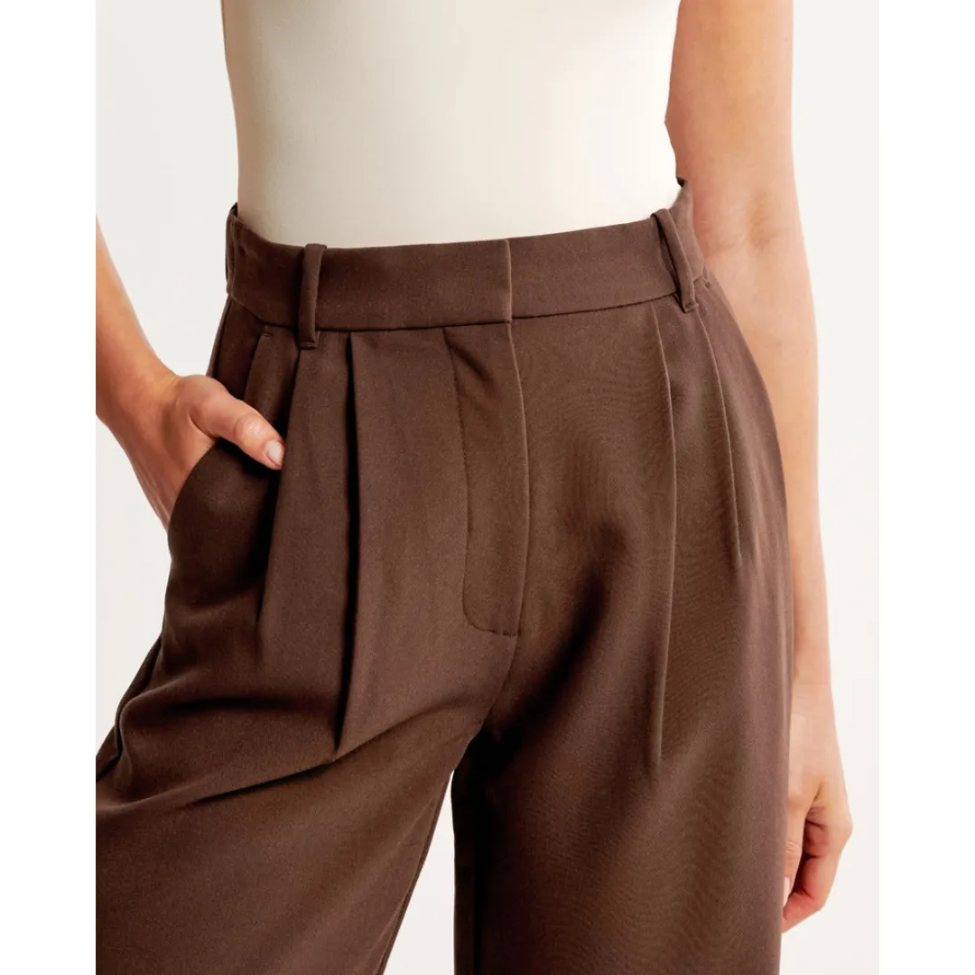 Women's High Waist Wide Leg Trousers | Comfortable
