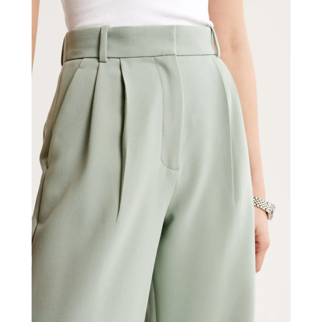 Women's High Waist Wide Leg Trousers | Comfortable