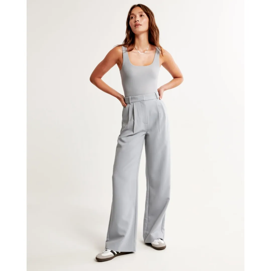 Women's High Waist Wide Leg Trousers | Comfortable