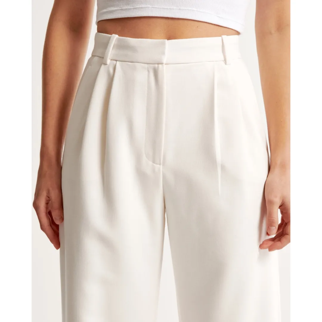 Women's High Waist Wide Leg Trousers | Comfortable