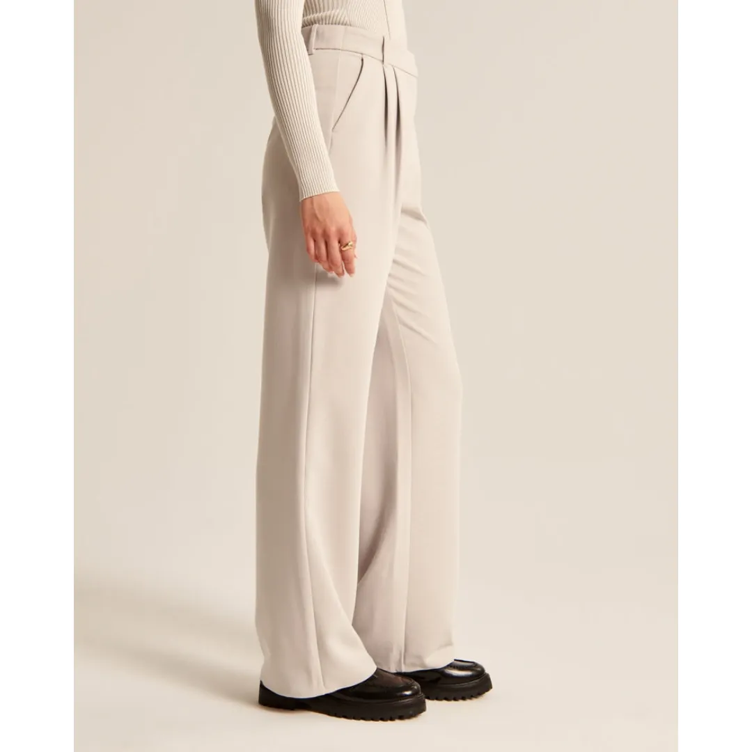 Women's High Waist Wide Leg Trousers | Comfortable