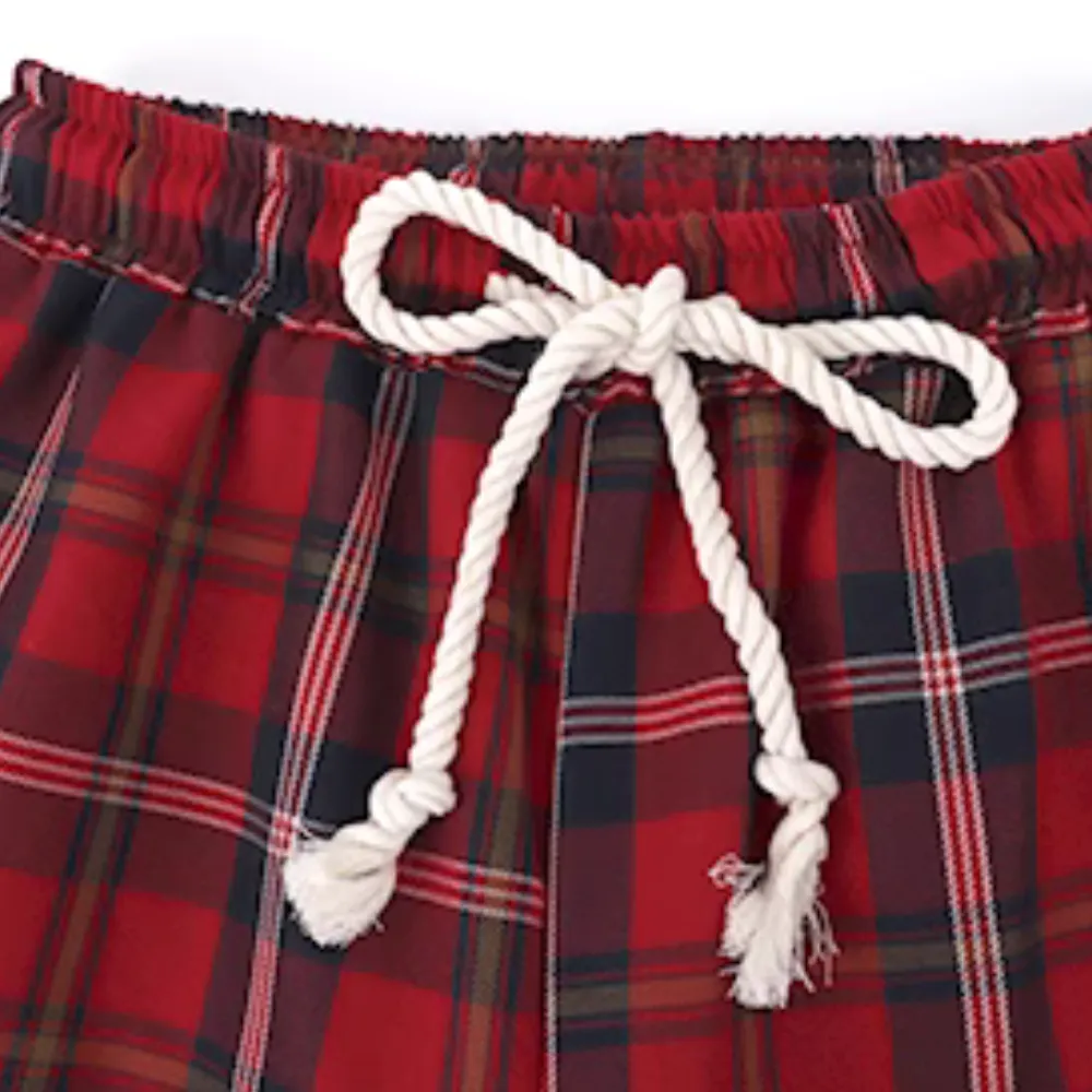 Women's Vintage Plaid Sweatpants