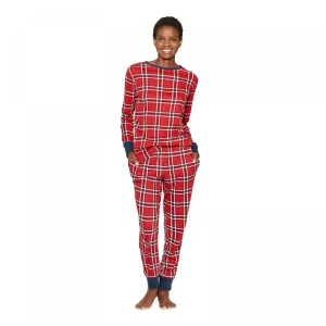 Wondershop Women's Cotton Plaid Pajama Set