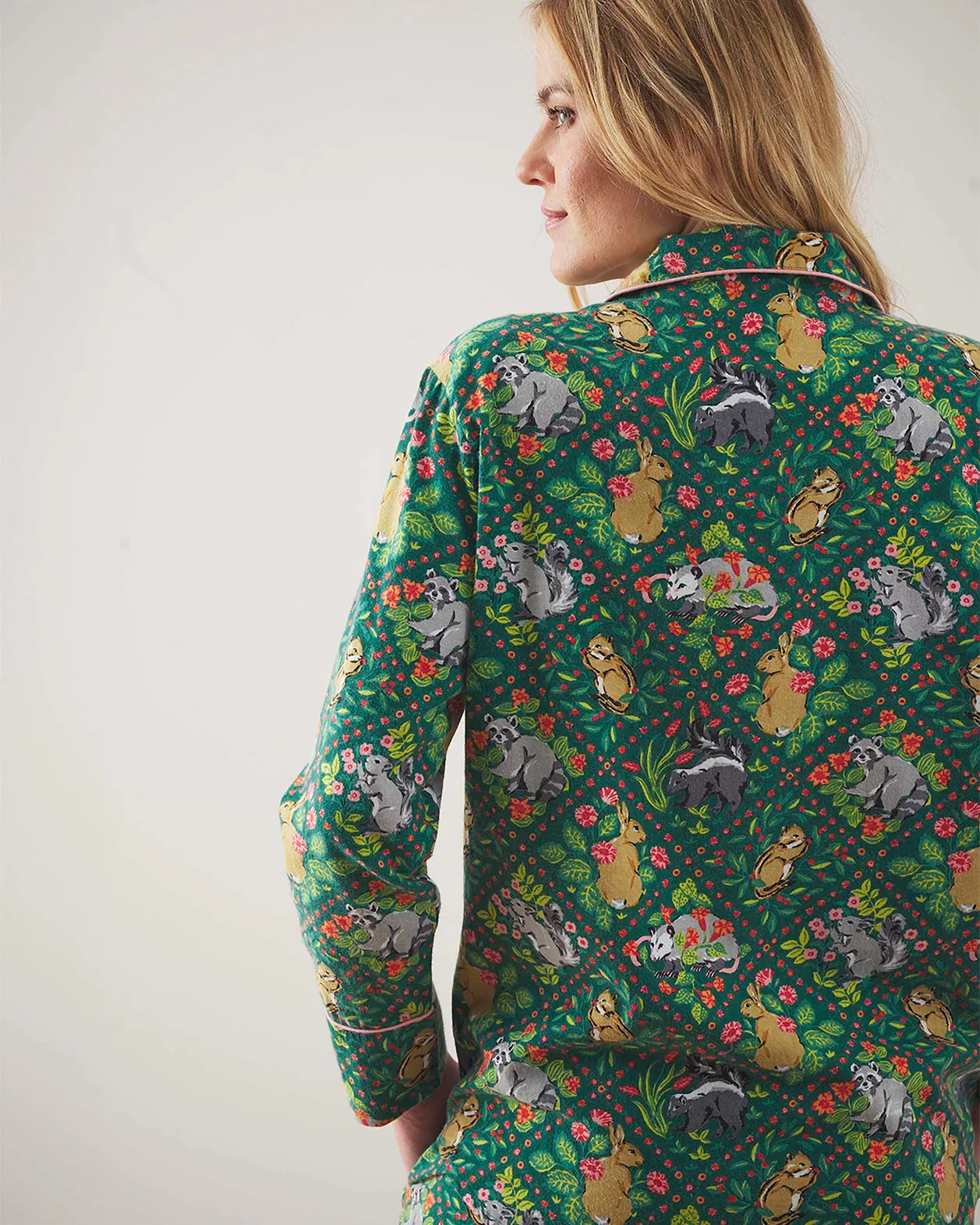 Woodland Critters Flannel Sleep Set