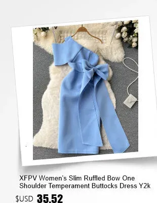 XFPV Women's Square Neck Sleeveless Jumpsuit Waistband Slim Loose Wide Leg Pants Romper Y2k Fashion Spring Summer 2025 SM11657