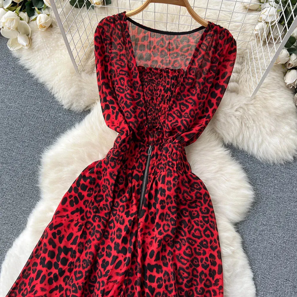 XFPV Women's Square Neck Sleeveless Jumpsuit Waistband Slim Loose Wide Leg Pants Romper Y2k Fashion Spring Summer 2025 SM11657