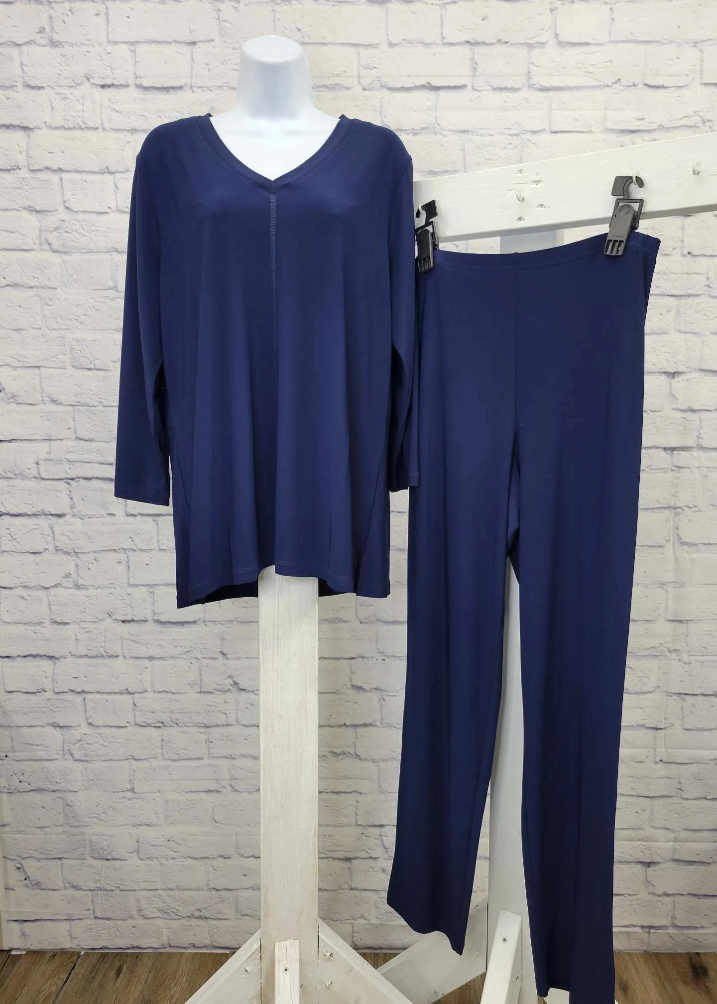 XXSM NAVY A518208 Attitudes by Renee TALL Como Jersey 3Pc Wardrobe Warrior Set