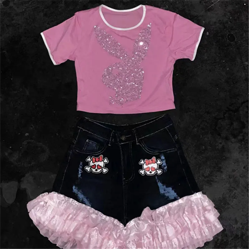 Y2k Lace Suit UB99149