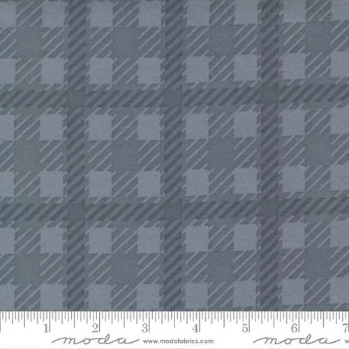 Yuletide Gatherings Flannel by Moda Fabrics SCOTTISH PLAID/GREY