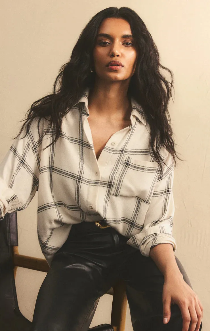 Z Supply River Plaid Button Up