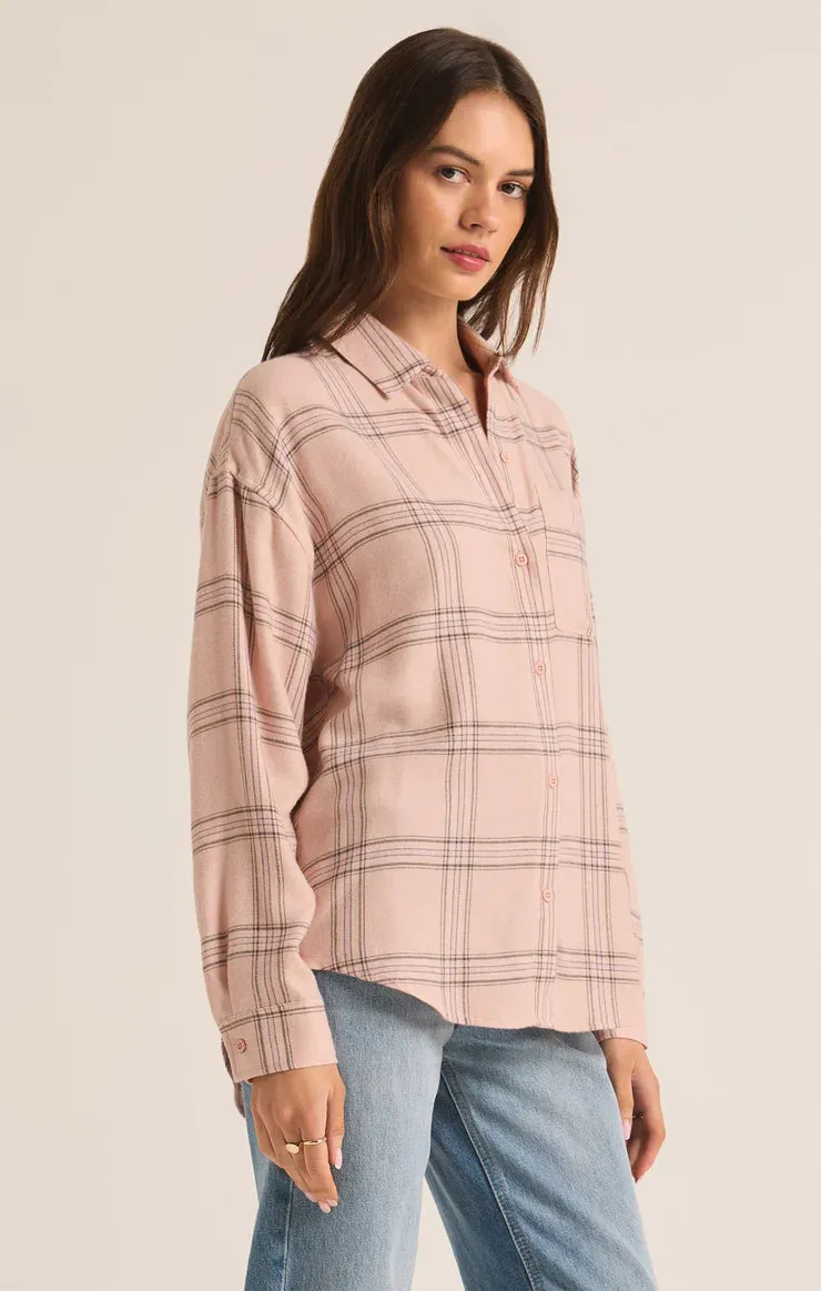 Z Supply River Plaid Button Up