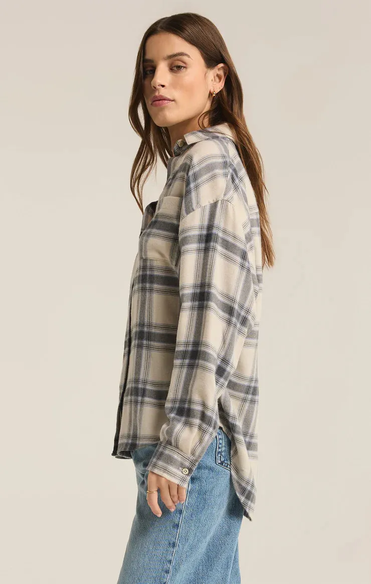 Z Supply River Plaid Button Up