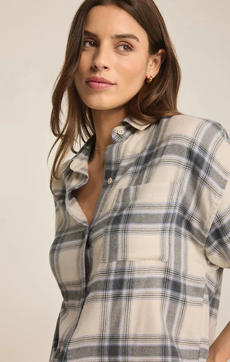 Z Supply River Plaid Button Up