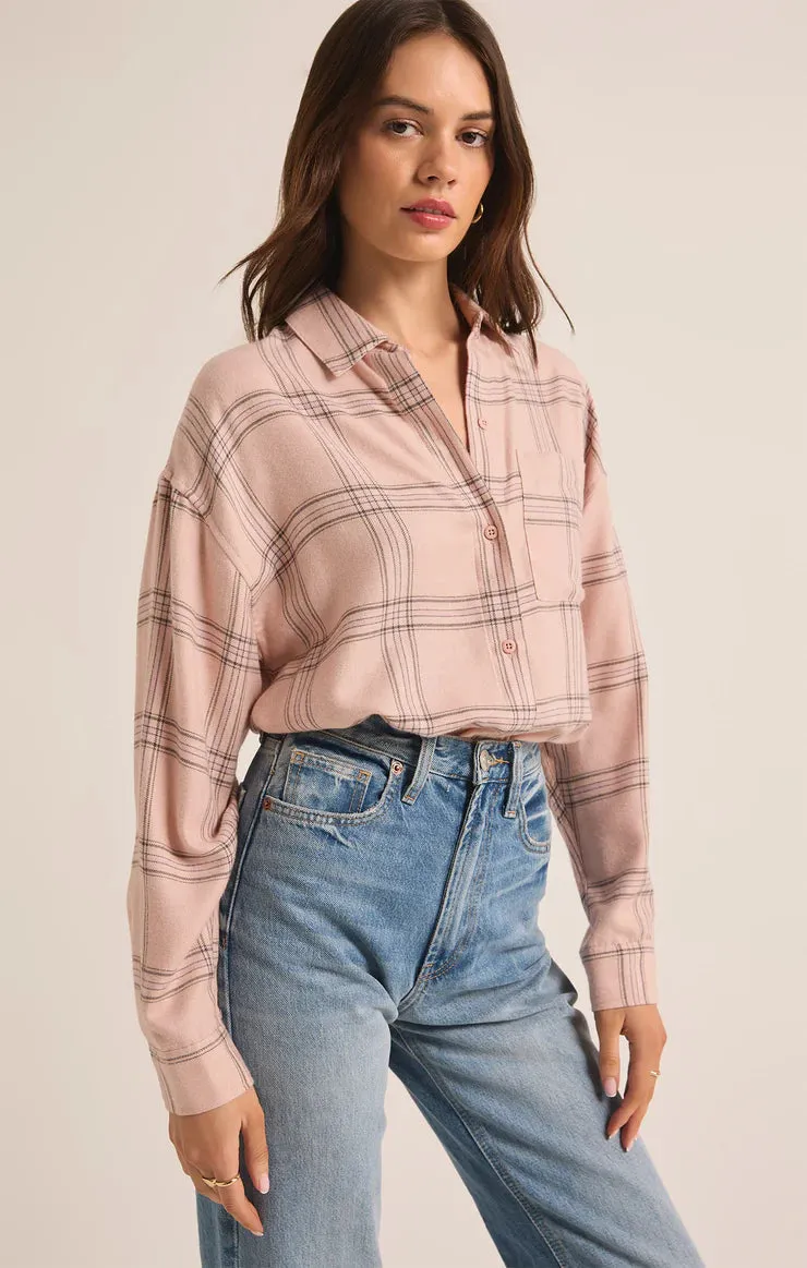Z Supply River Plaid Button Up
