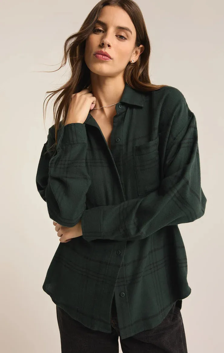 Z Supply River Plaid Button Up