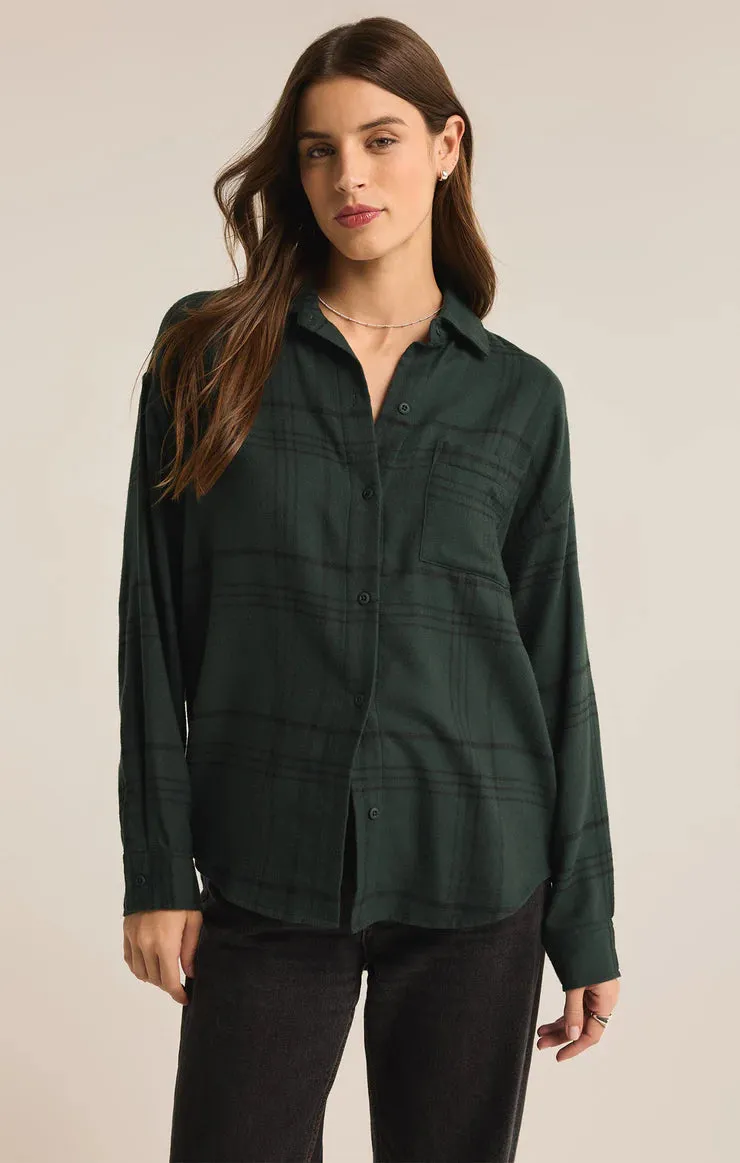 Z Supply River Plaid Button Up