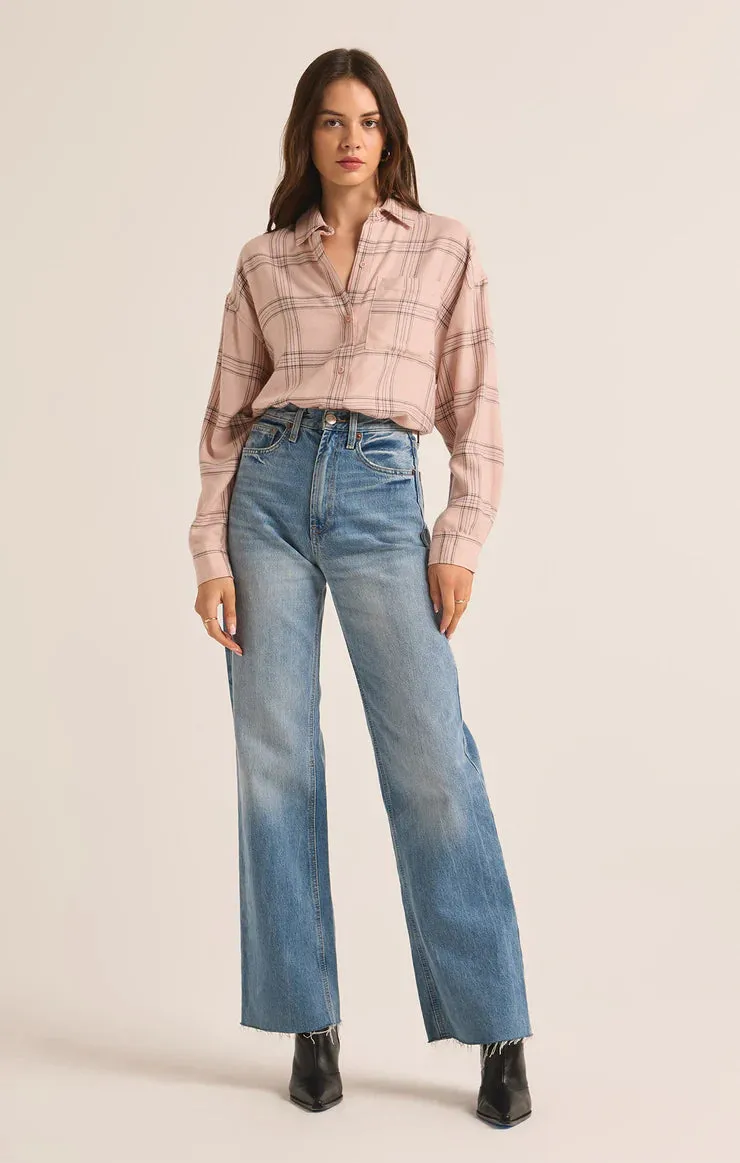 Z Supply River Plaid Button Up