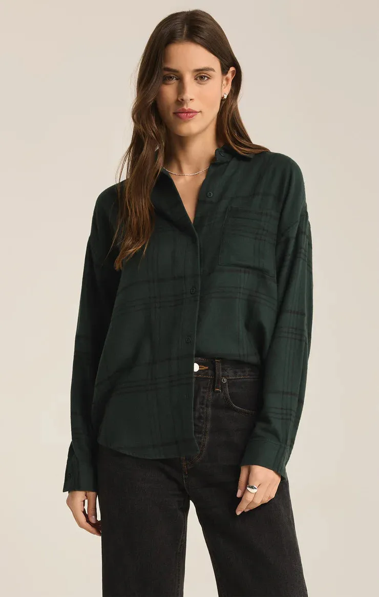 Z Supply River Plaid Button Up
