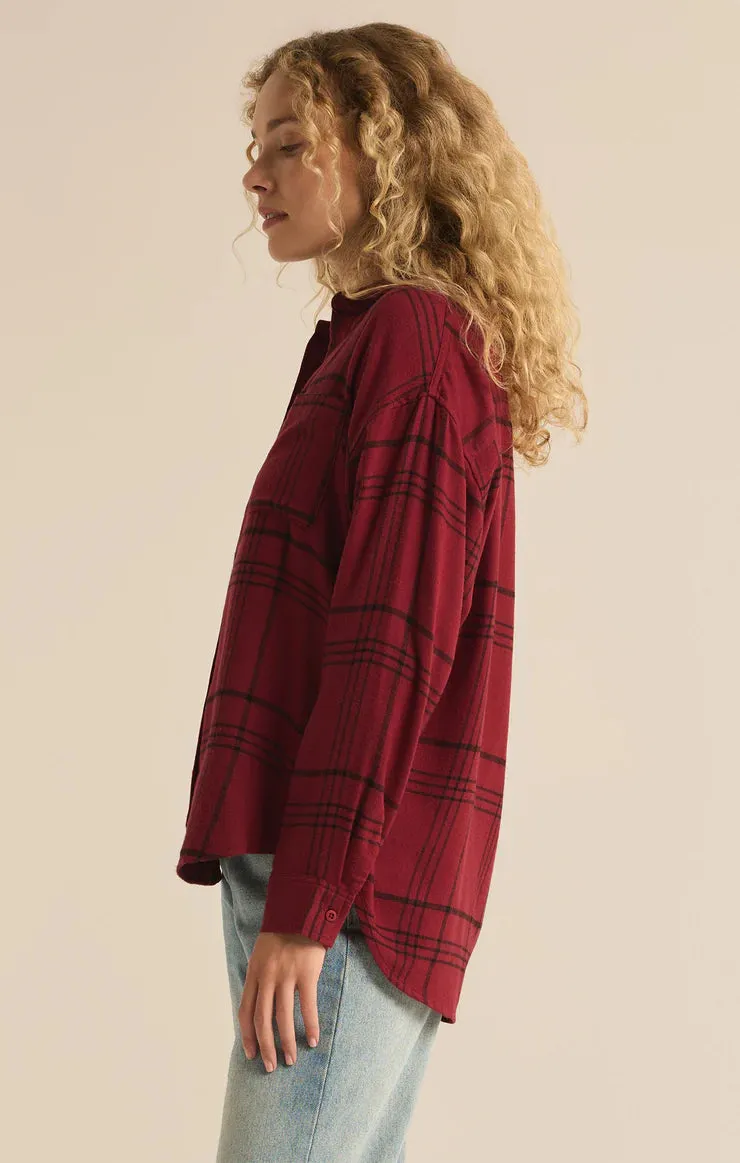 Z Supply River Plaid Button Up