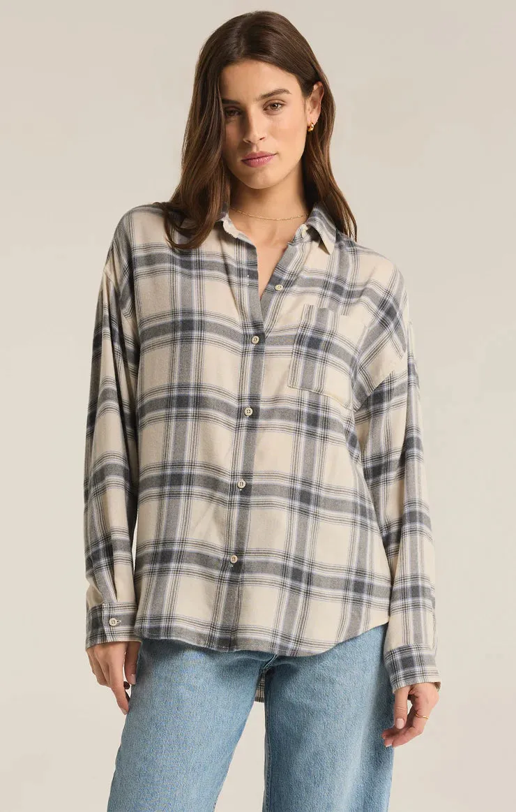 Z Supply River Plaid Button Up
