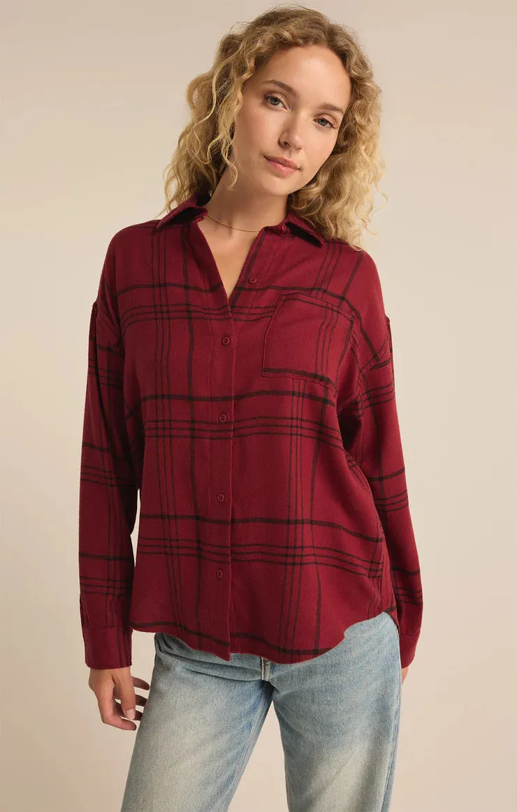 Z Supply River Plaid Button Up