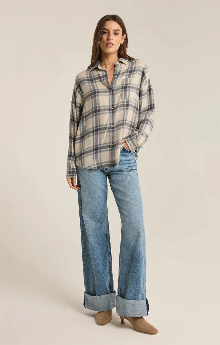 Z Supply River Plaid Button Up