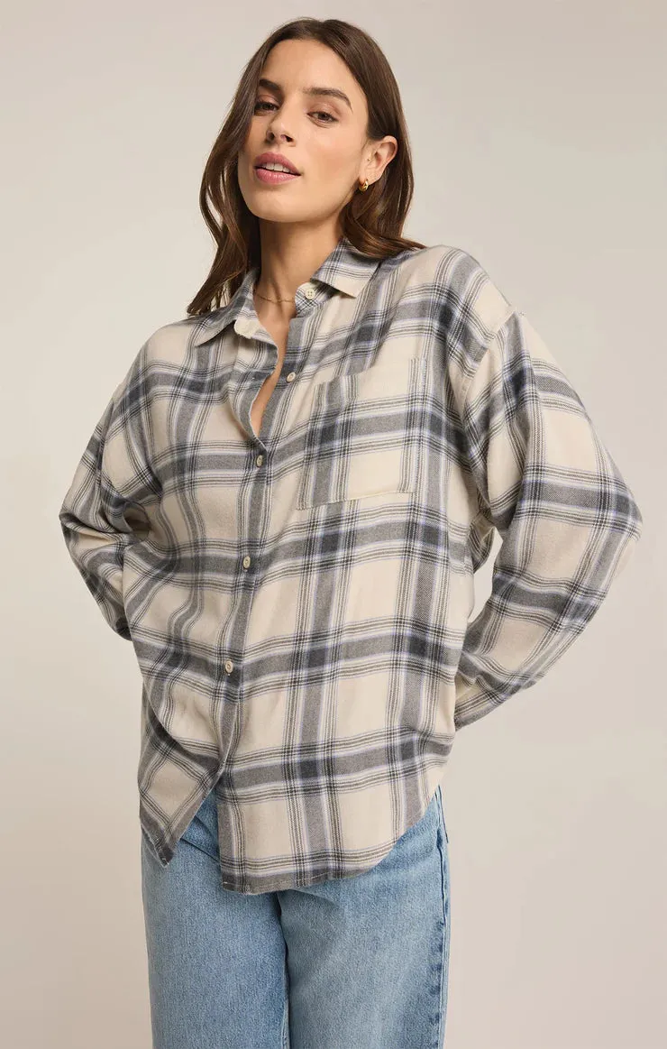 Z Supply River Plaid Button Up