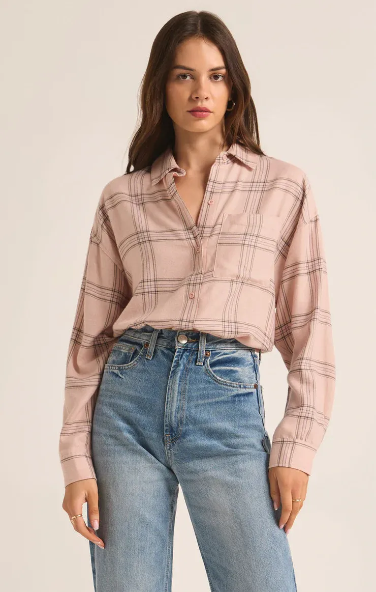Z Supply River Plaid Button Up