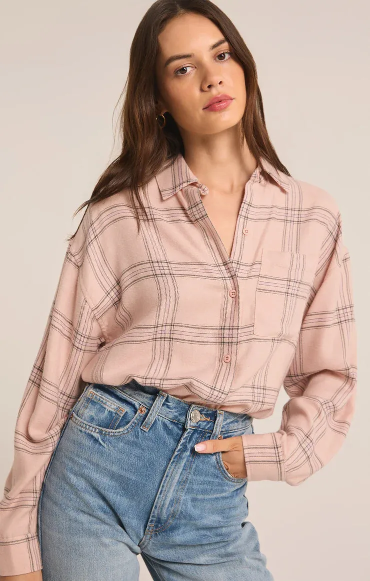 Z Supply River Plaid Button Up