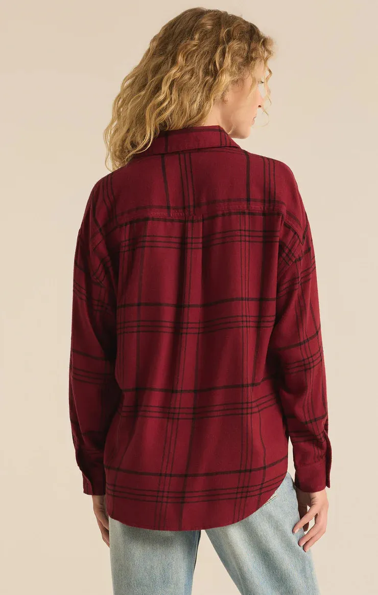 Z Supply River Plaid Button Up