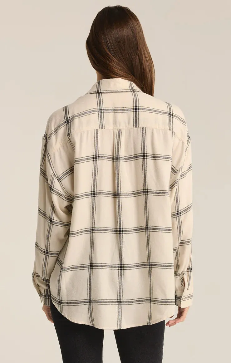 Z Supply River Plaid Button Up