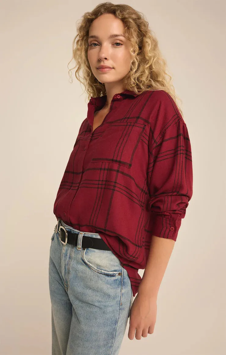 Z Supply River Plaid Button Up