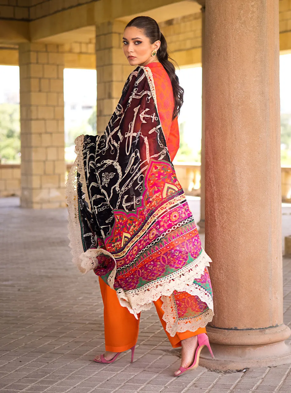 Zainab Chottani | Luxury Lawn '23 | MEHR E NAZ 7B