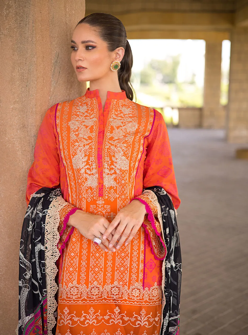 Zainab Chottani | Luxury Lawn '23 | MEHR E NAZ 7B