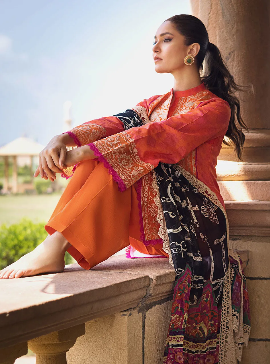 Zainab Chottani | Luxury Lawn '23 | MEHR E NAZ 7B