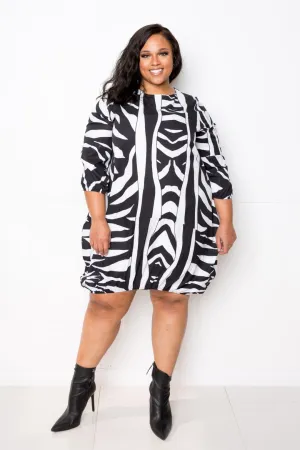 Zebra Bubbled Dress