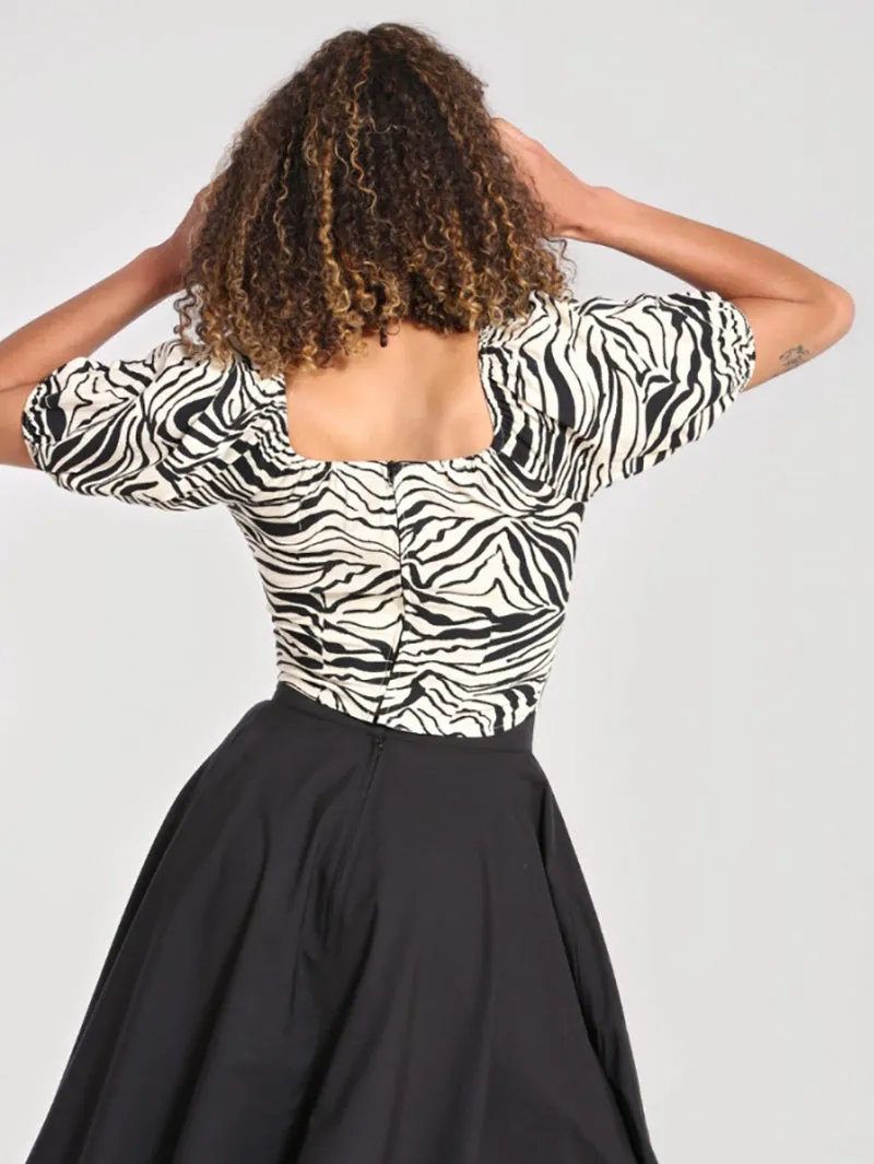 Zebra Crop Top